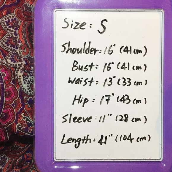 Vintage 70s psychedelic paisley midi dress - Picture 4 of 8